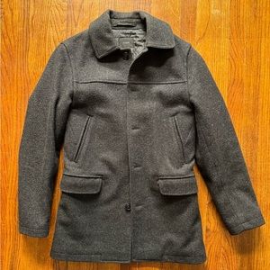 J. Crew University Coat Charcoal Gray Small